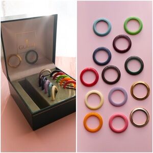 Gucci Watch Bezels and box- SET OF 13 (no watch)